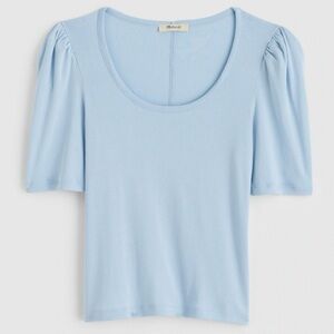 Madewell Puff-Sleeve Scoopneck Tee